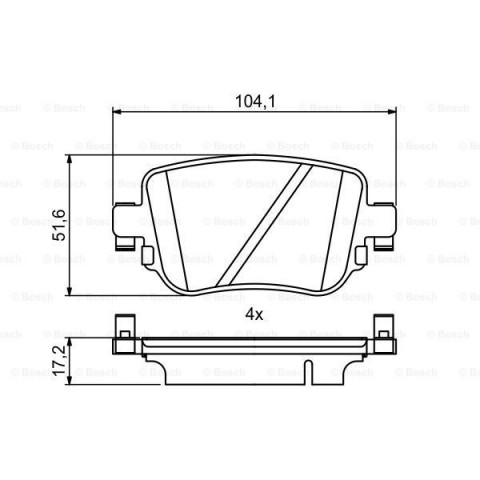 ARKA BALATA VW CADDY IV 2.0TDI 15=> (CUUF-DFSF) (104.1x17.2x51.6)