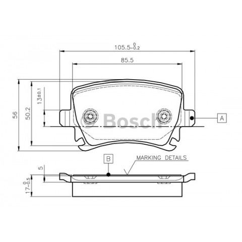 ARKA BALATA PASSAT-CC-CADDY-GOLF5-GOLF6-JETTA-A3-A6-LEON-OCTAVIA-SUPERB 04=> (GDB1622)