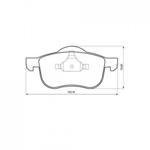 (0986TB2446) ÖN BALATA CONNECT 02=> FOCUS 2.0 cc ( 02-04 ) MAZDA 3-BMW 5 SERİSİ